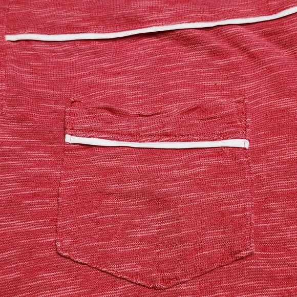 Brooks Brothers Red Fleece Polo Shirt Mens Medium Pocket Piping Casual Golf Top - Picture 4 of 13